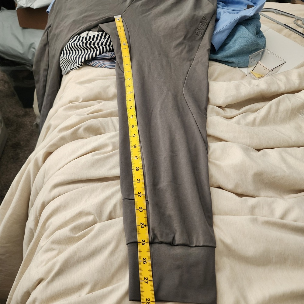 BYLT Active Jogger Mens Medium Gray Excellent Tapered Stretch Performance Pants - Picture 8 of 9